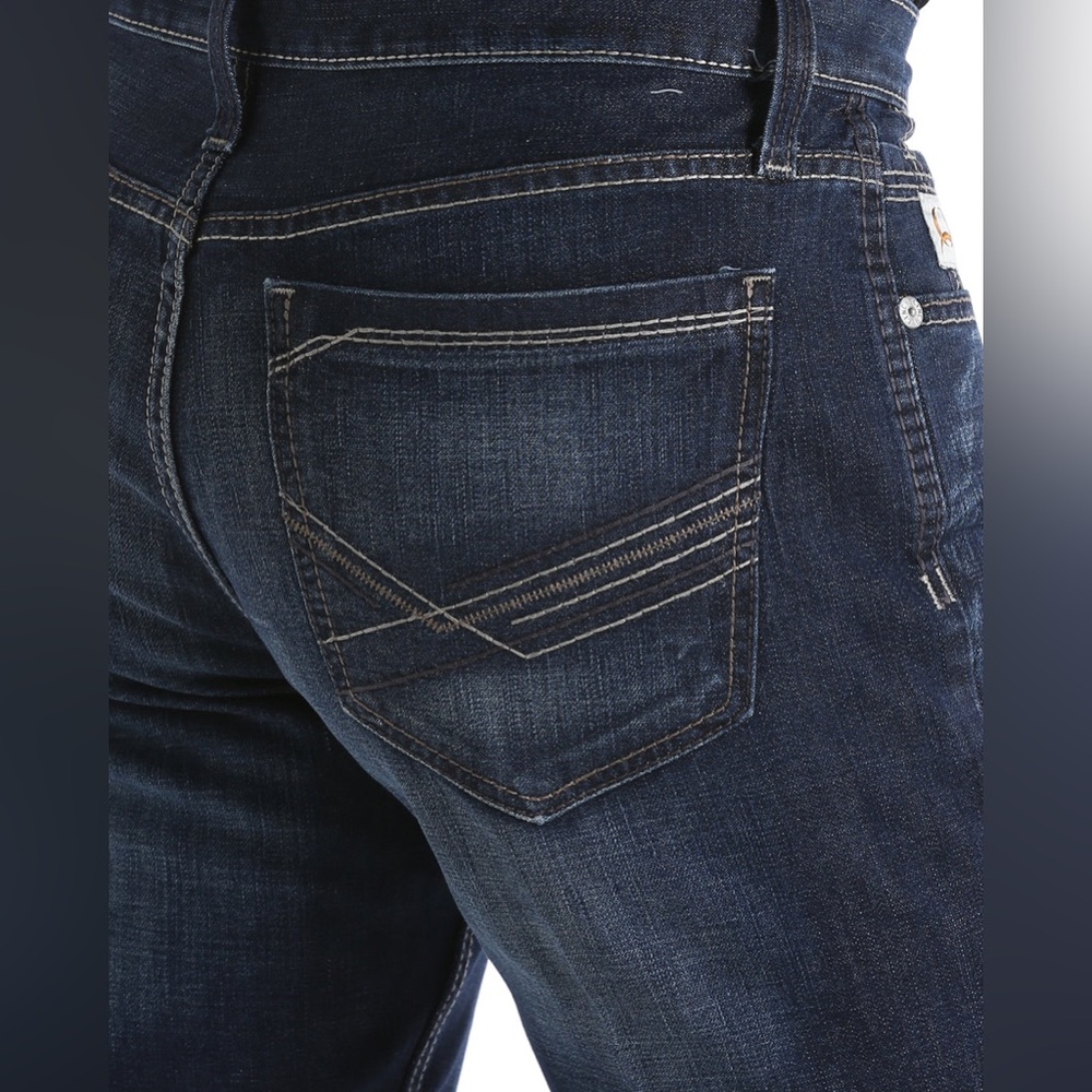 New with Tags Cinch Men's Ian Boot Cut Slim Dark Wash Jeans 38 x 32 - Picture 3 of 10